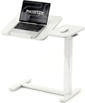 MAIDeSITe Fit Dual Overbed Table with Wheels, C-Shape Bedside Table