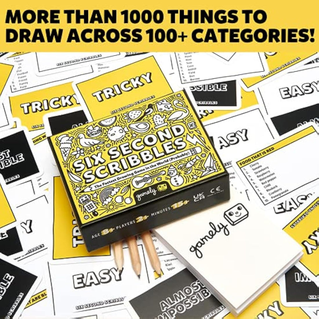 Six Second Scribbles – Fast Drawing Party Game for Families & Adults