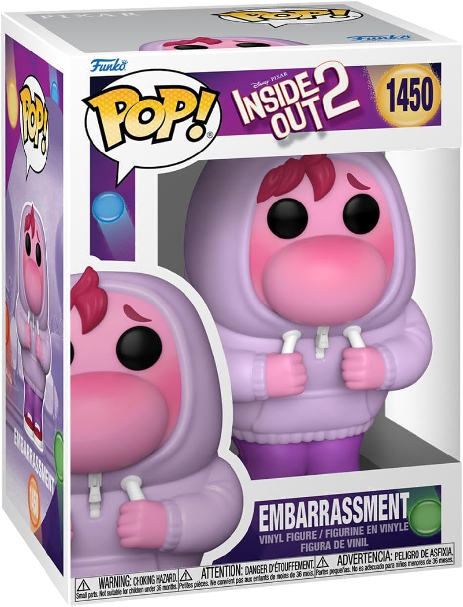 Funko Pop! Disney: Inside Out 2 – Embarrassment Vinyl Figure, 3.75"