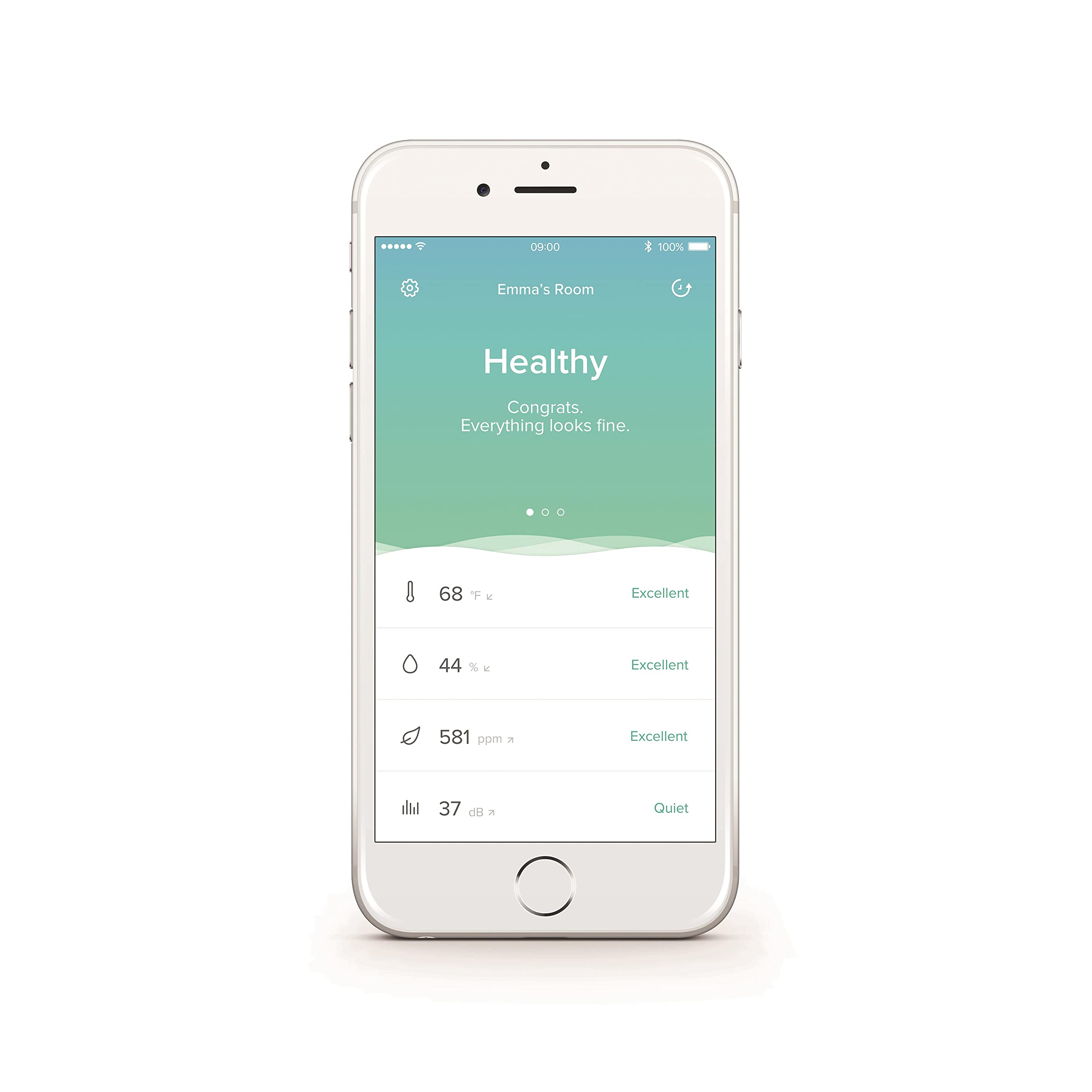 Netatmo Indoor Air Quality Monitor | CO2, Humidity & Noise Smart Sensor