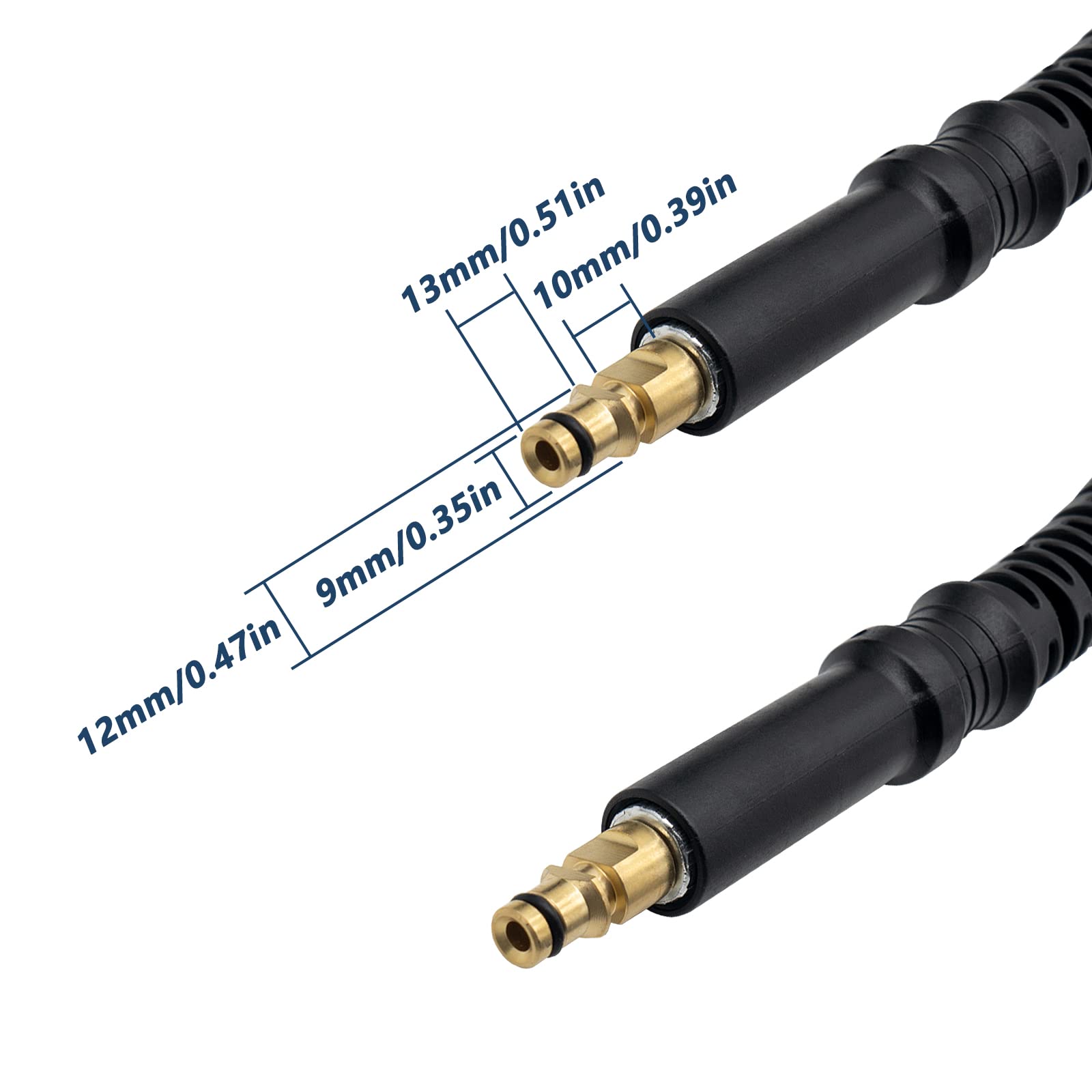 DERASL High Pressure Washer Extension Hose for Karcher K2-K7 | 10M