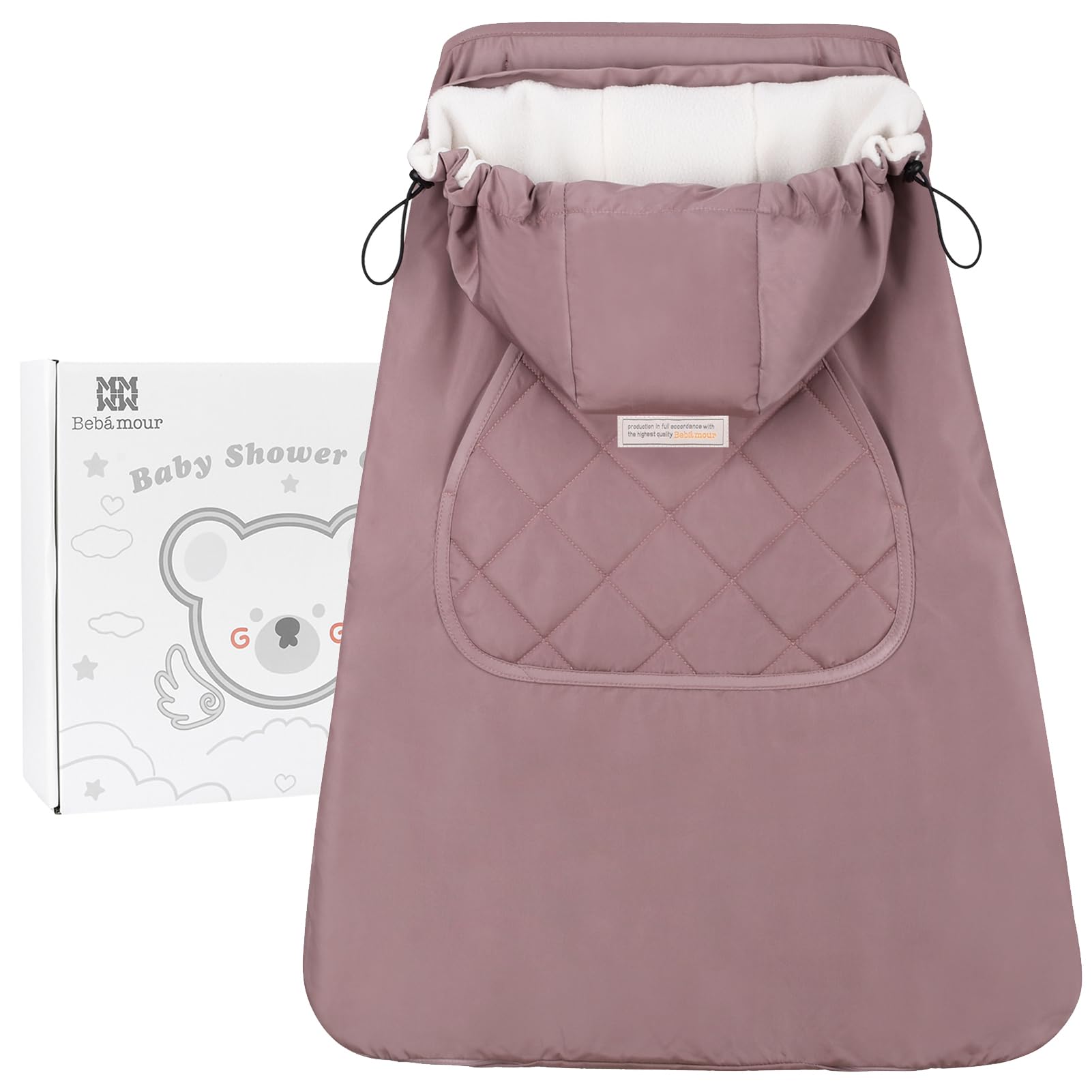 Bebear Universal Baby Carrier Winter Cover | Warm Hoodie for All Seasons