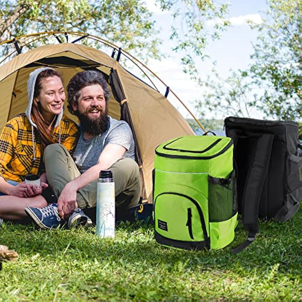 Outplea 30L Insulated Cooler Backpack | 36-Can Leak Proof Soft Picnic Bag