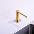 Gold Soap Dispenser for Kitchen Sink | Solid Brass Pump Head