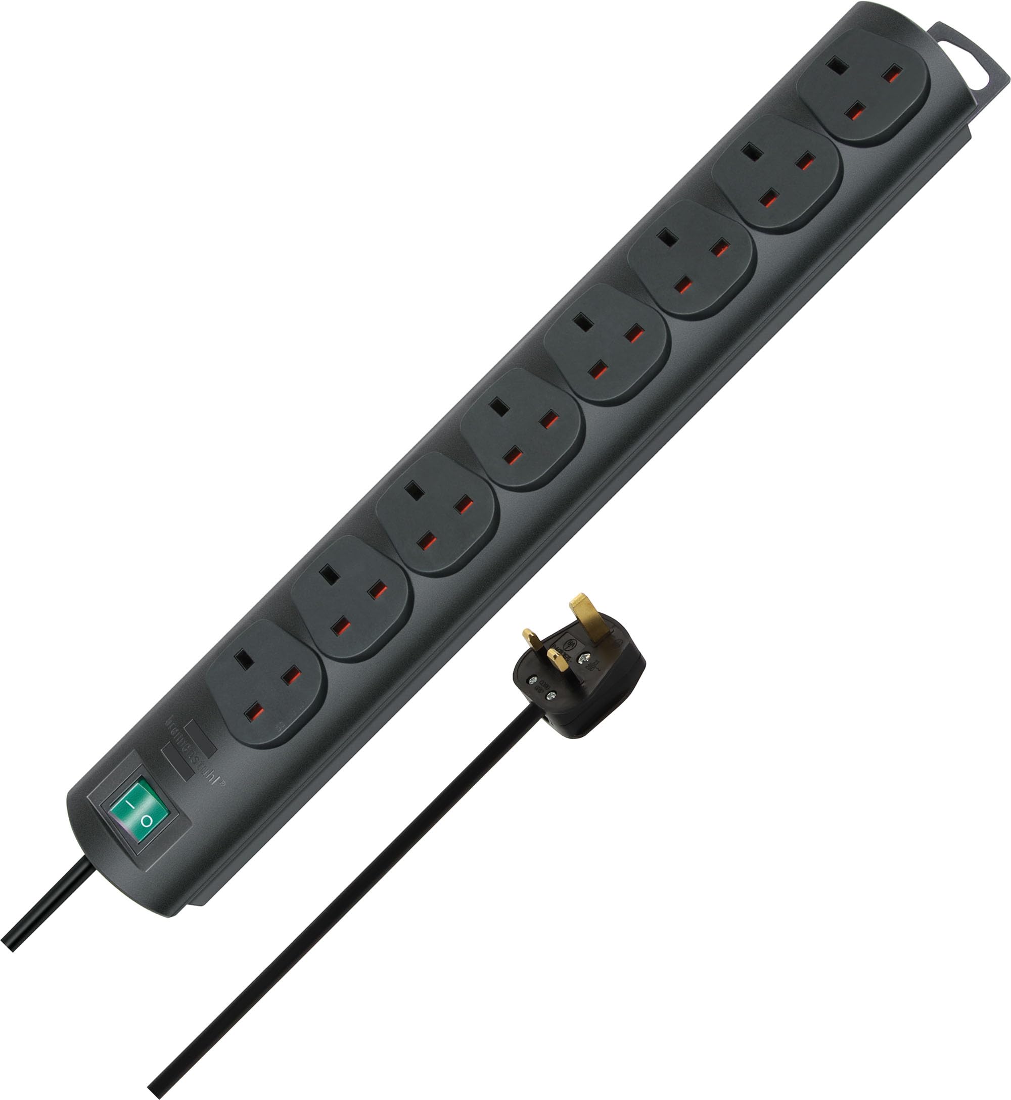 Brennenstuhl Primera-Line 8-Way Extension Lead | Power Strip - Black