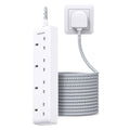 HANYCONY 4 Way Extension Lead 5M - Braided Heavy Duty Power Strip