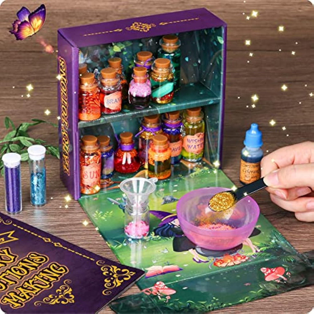 Jolof Store DIY Fairy Potions Craft Kit - 20 Magical Wizard Bottles