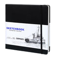 Square Sketchbook | 200GSM Hardcover Drawing Pad, 20x20cm