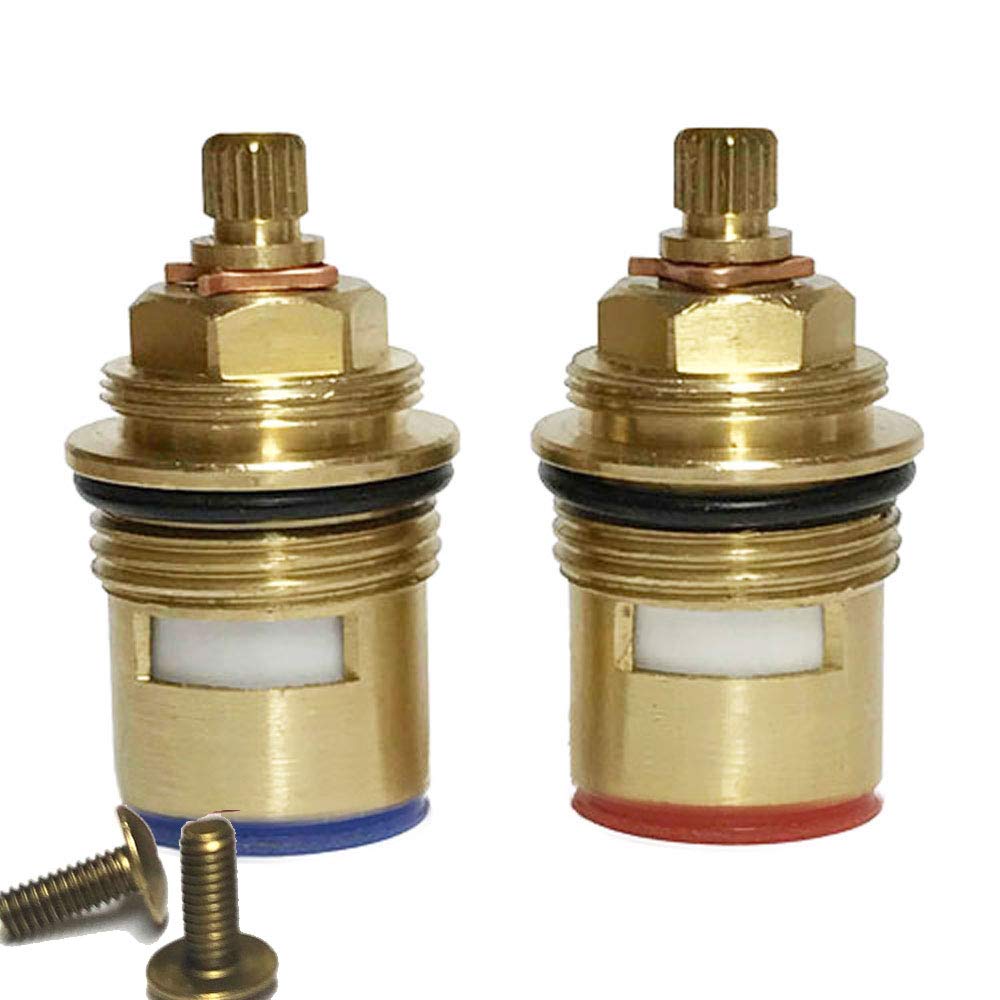 BSP 3/4" Bath Tap Cartridges – 20 Teeth Quarter Turn Pair