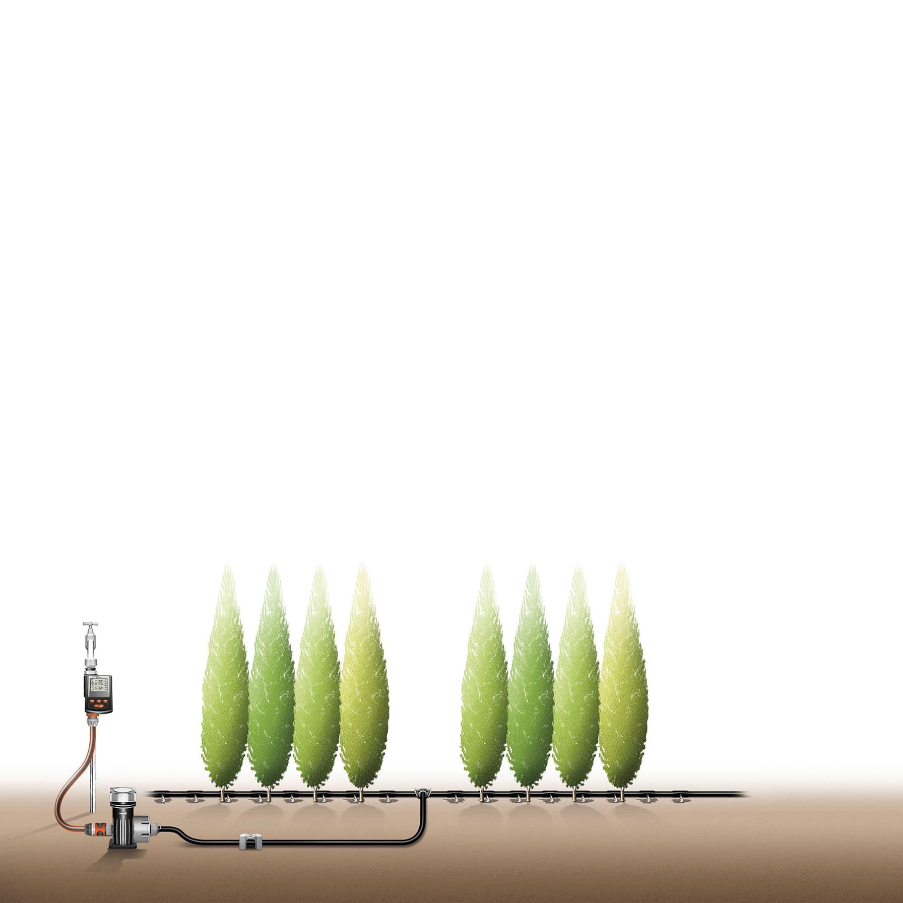 GARDENA Micro-Drip-System Starter Set M – Water-Saving Irrigation Kit