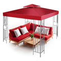 Flexzion 10x10 Gazebo Top Replacement – 2-Tier UV Protected Canopy Cover