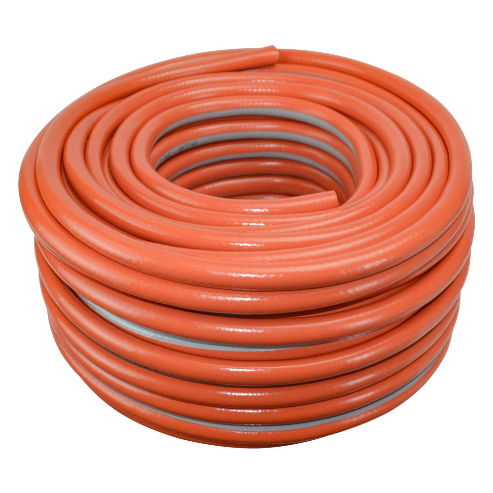 Faithfull Prestige 50m Heavy-Duty Reinforced Garden Hose | 1/2" Orange