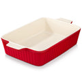 MALACASA 4.4 QT Ceramic Casserole Dish – 9x13 Rectangular Lasagna Pan