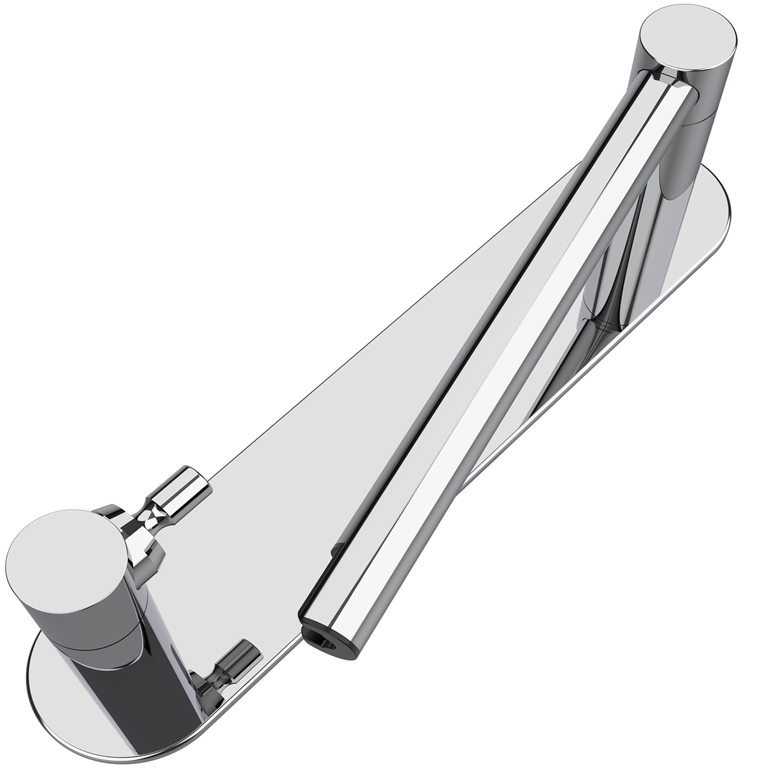 WZRUA Self Adhesive Toilet Roll Holder – Chrome Stainless Steel