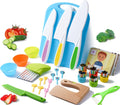 Jolof Store Kids Safe Knife Set - Toddler Cooking Tools with Gloves