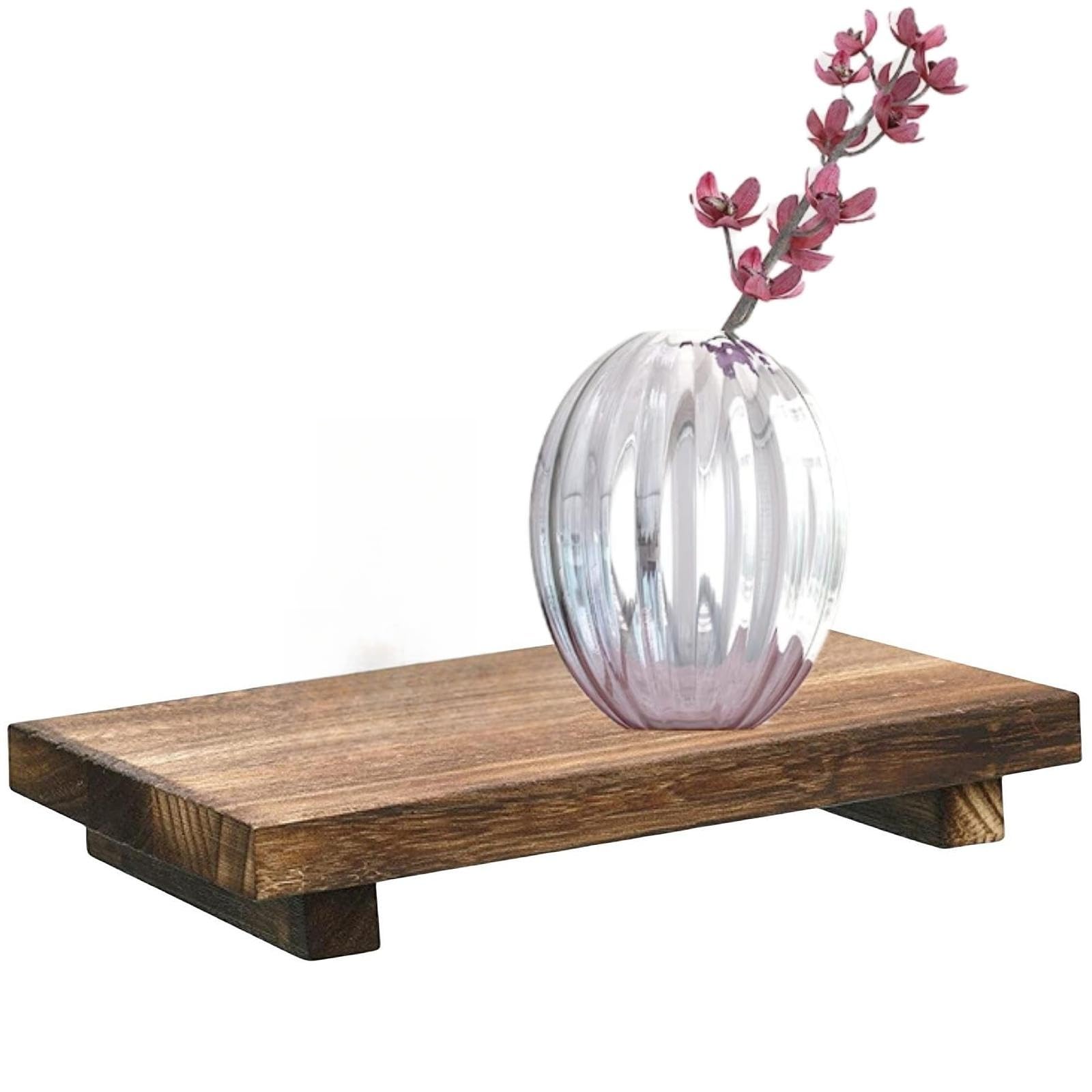 Jolof Store Rustic Wooden Riser Stand – Small Display Tray & Soap Holder