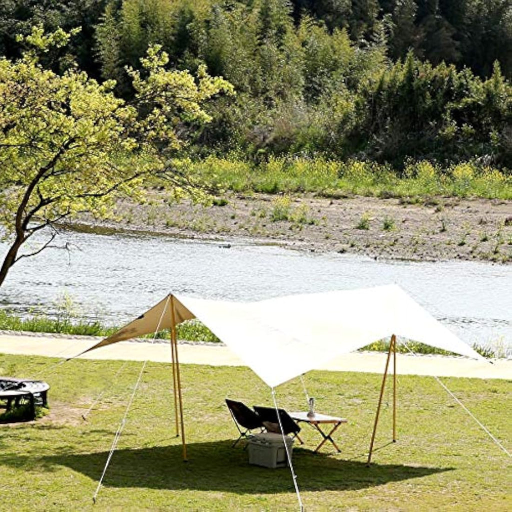 Tatonka Tarp 1 TC – Polycotton Camping Shelter (425 x 445 cm) – Beige