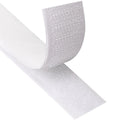 Blooven Self Adhesive Hook and Loop Tape | 20m x 20mm Sticky Back - White