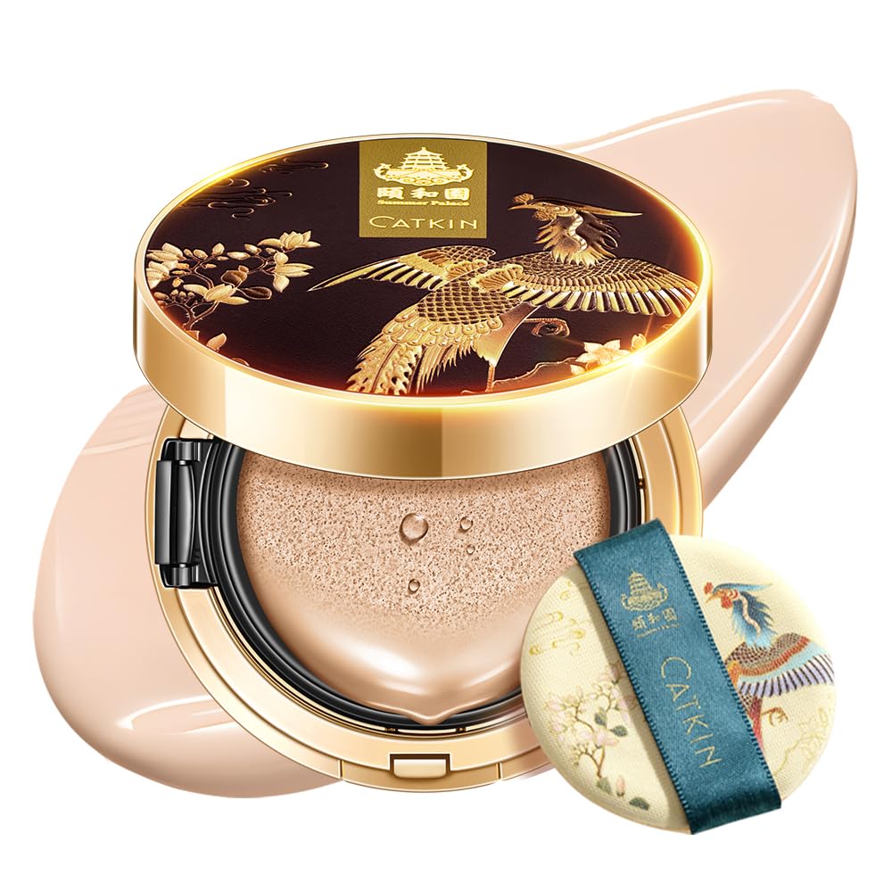 CATKIN Phoenix Cushion Foundation – Anti-Aging Serum Makeup with Refill