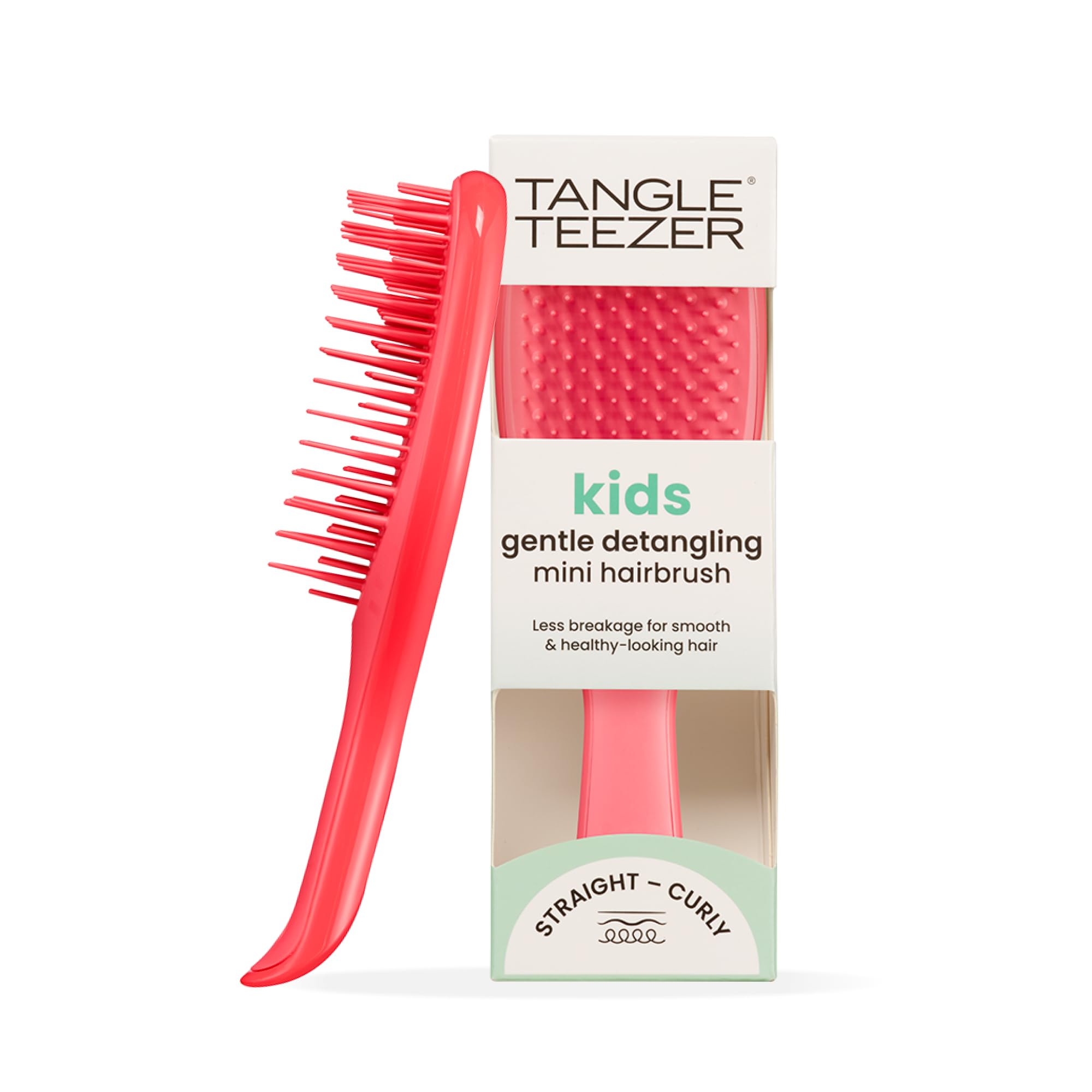 Tangle Teezer Mini Ultimate Detangler Hairbrush for Wet & Dry Hair – Pink