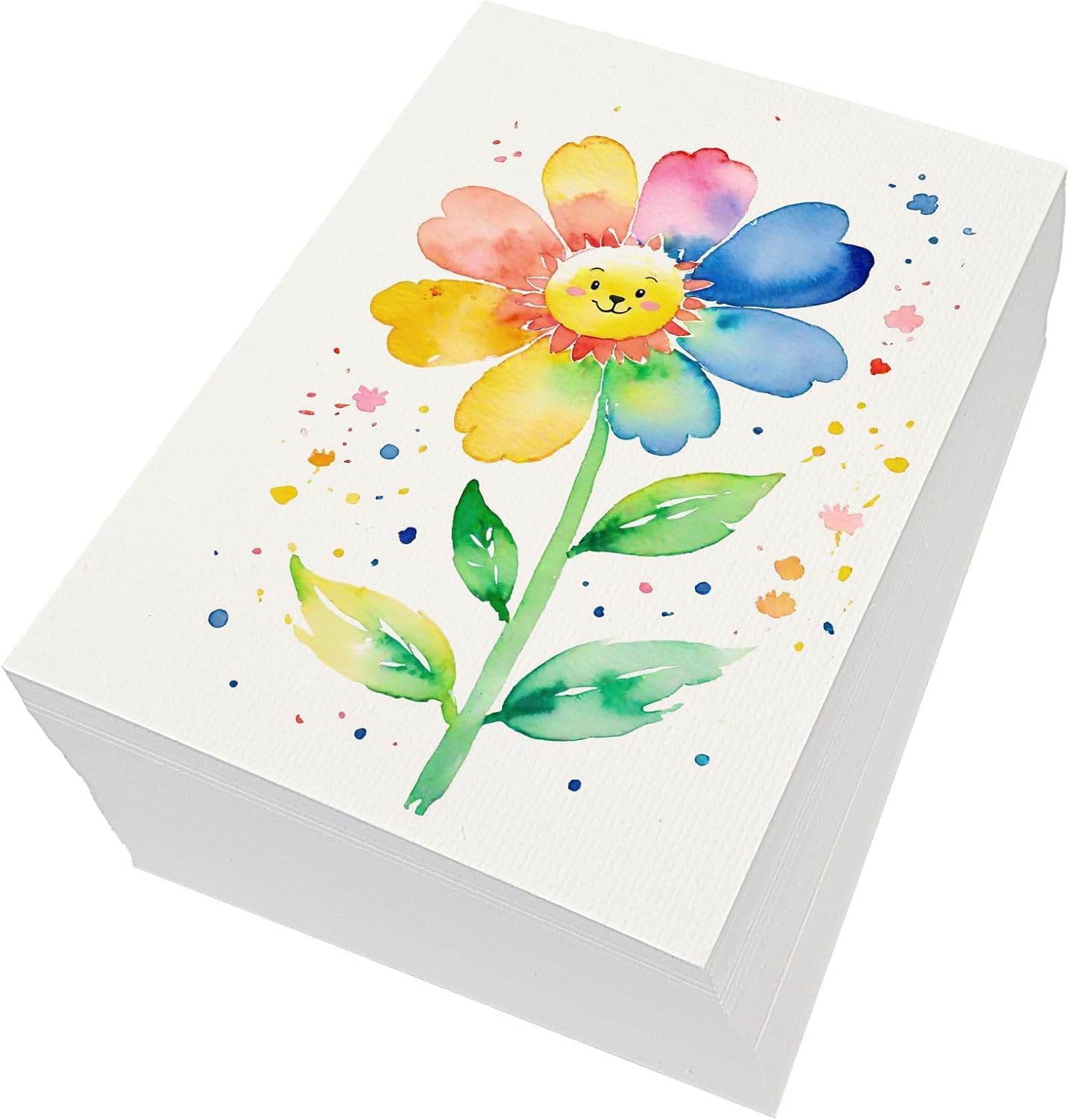 120 Sheets Cotton Watercolor Paper – 140lb 300GSM Cold Press