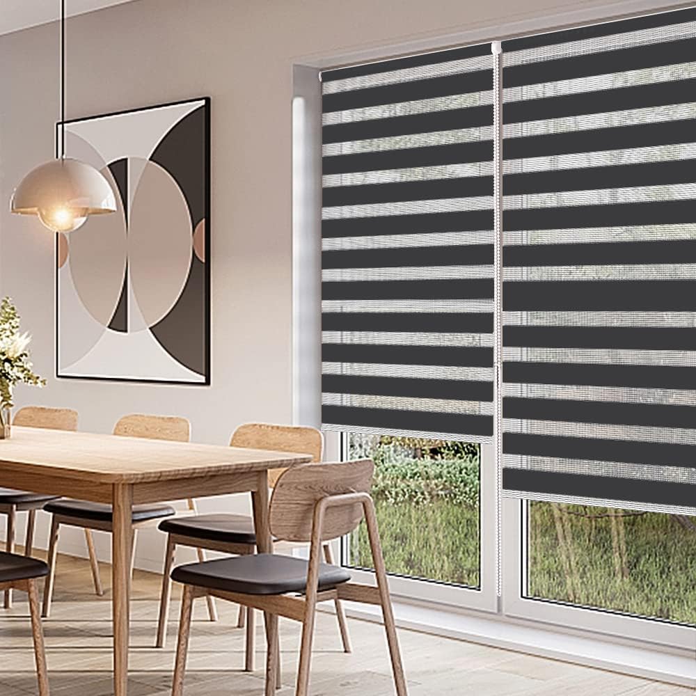 Kokorona Zebra Roller Blinds | Day and Night Light Filtering – 95x230cm