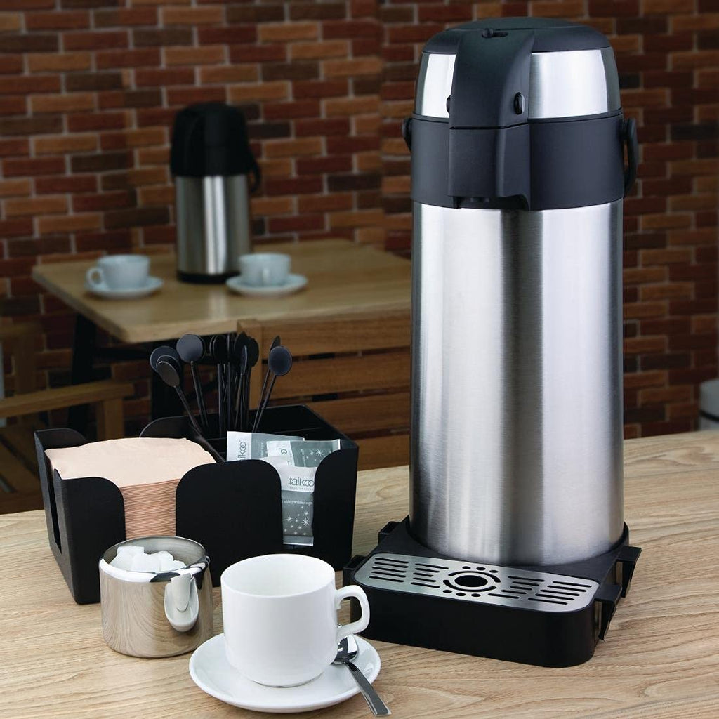 Olympia 5L Pump Action Airpot | Stainless Steel Vacuum Coffee Server