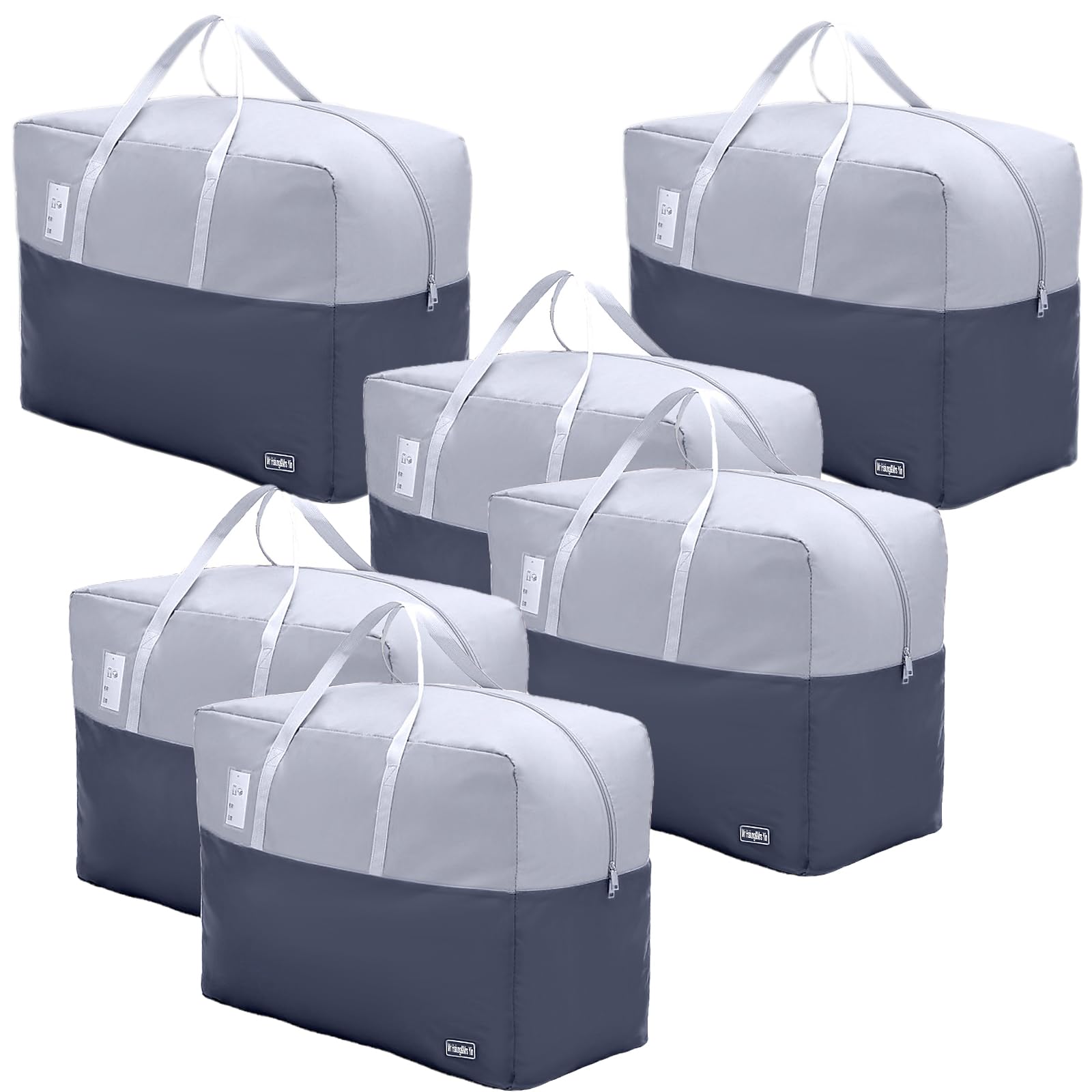 75L Oxford Cloth Storage Bags | 6-Pack Large Duvet Organizers