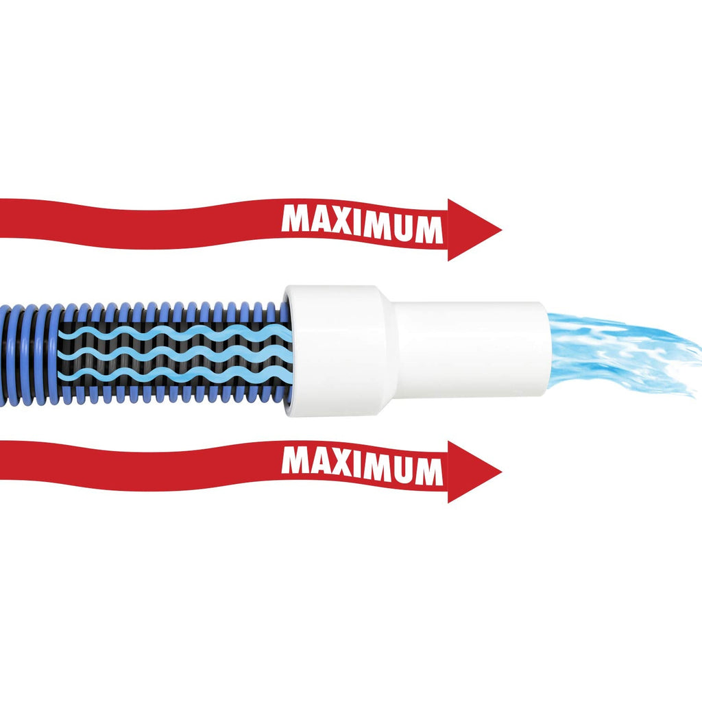 Poolmaster Heavy Duty In-Ground Pool Vacuum Hose with Swivel Cuff, 1.5" x 45'