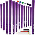 SAPLIZE Rubber Golf Grips | 13-Piece Set with Regripping Kit | Purple