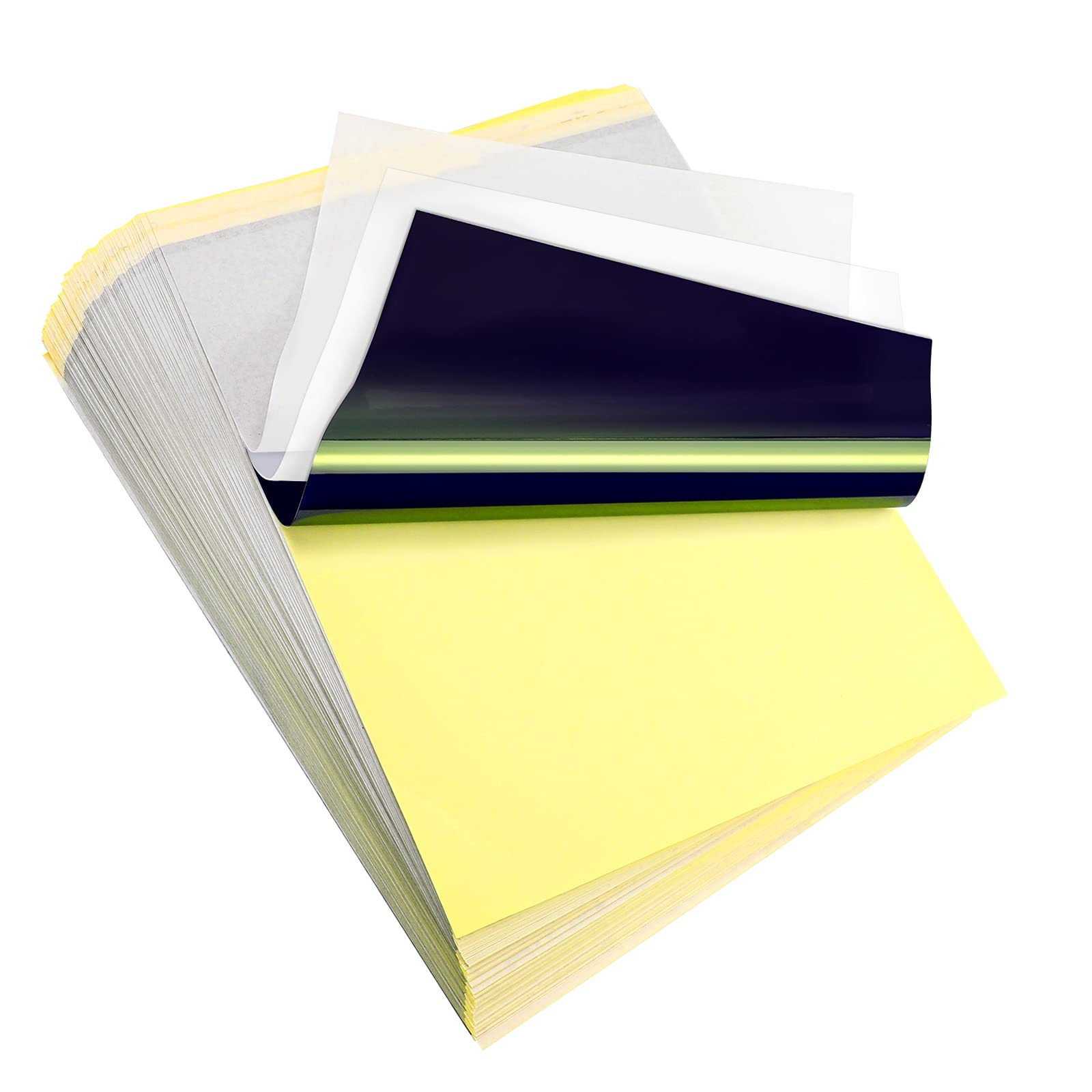 LIUMATE Tattoo Transfer Paper | 100 Sheets 4-Layer Thermal Stencil Paper