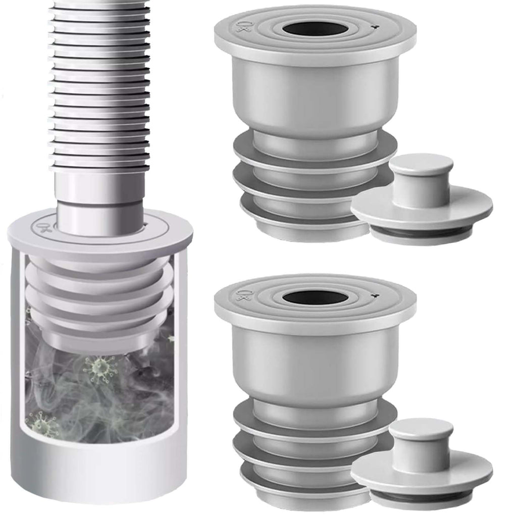 SVOCK 2PCS 35-40mm Silicone Washing Machine Waste Pipe Connector, Drain Pipe Seal Ring, Waste Pipe Seal - image 1