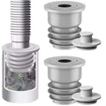 SVOCK 2PCS 35-40mm Silicone Washing Machine Waste Pipe Connector, Drain Pipe Seal Ring, Waste Pipe Seal - image 1