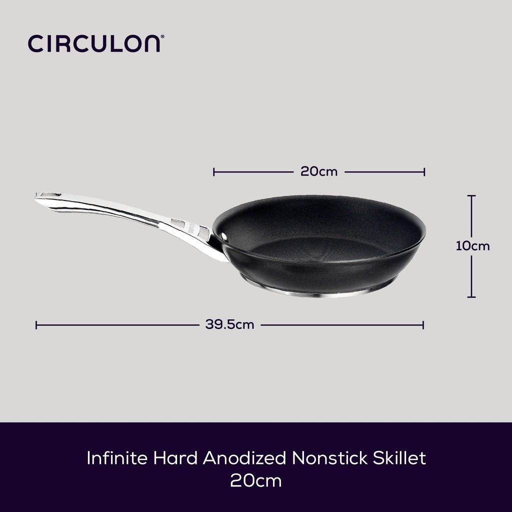Circulon Infinite Non-Stick Frying Pan - 20cm Hard Anodized Induction
