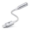 UNBREAKcable MFi Certified Lightning to 3.5mm Headphone Adapter – Silver