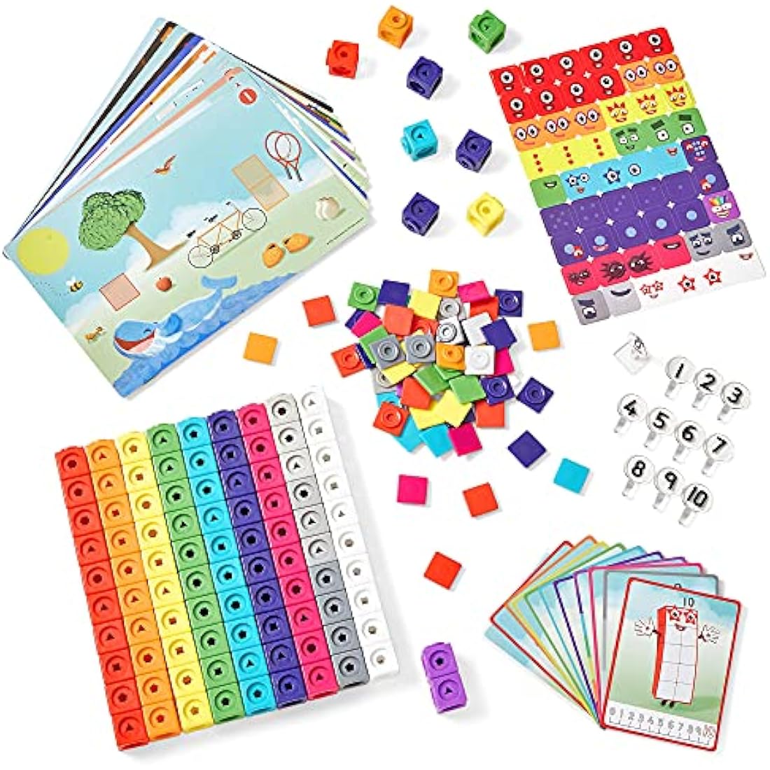 Learning Resources Numberblocks MathLink Cubes 1-10 Activity Set