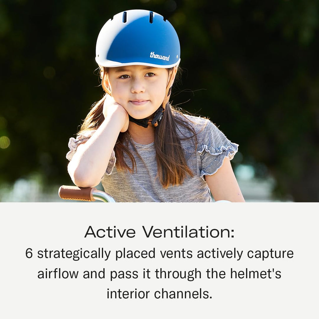 Thousand Jr. Kids Bike & Skate Helmet - Blazing Blue - Adjustable