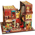 Spilay DIY Miniature Dollhouse Kit - 1:24 Scale Wooden House with Dust Cover