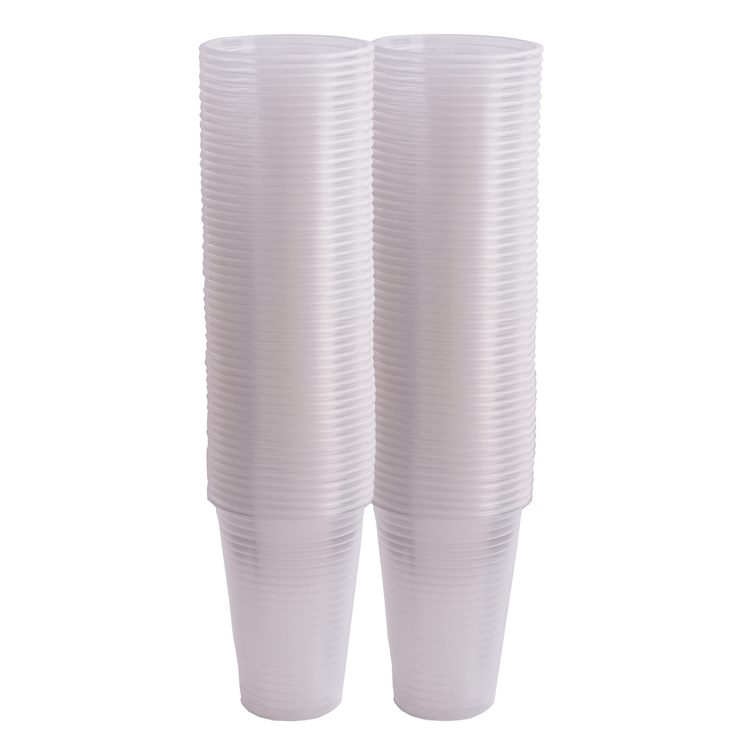 Shefa Clear Plastic Cups - 3000 Pack Bulk 180ml Disposable Party Glasses