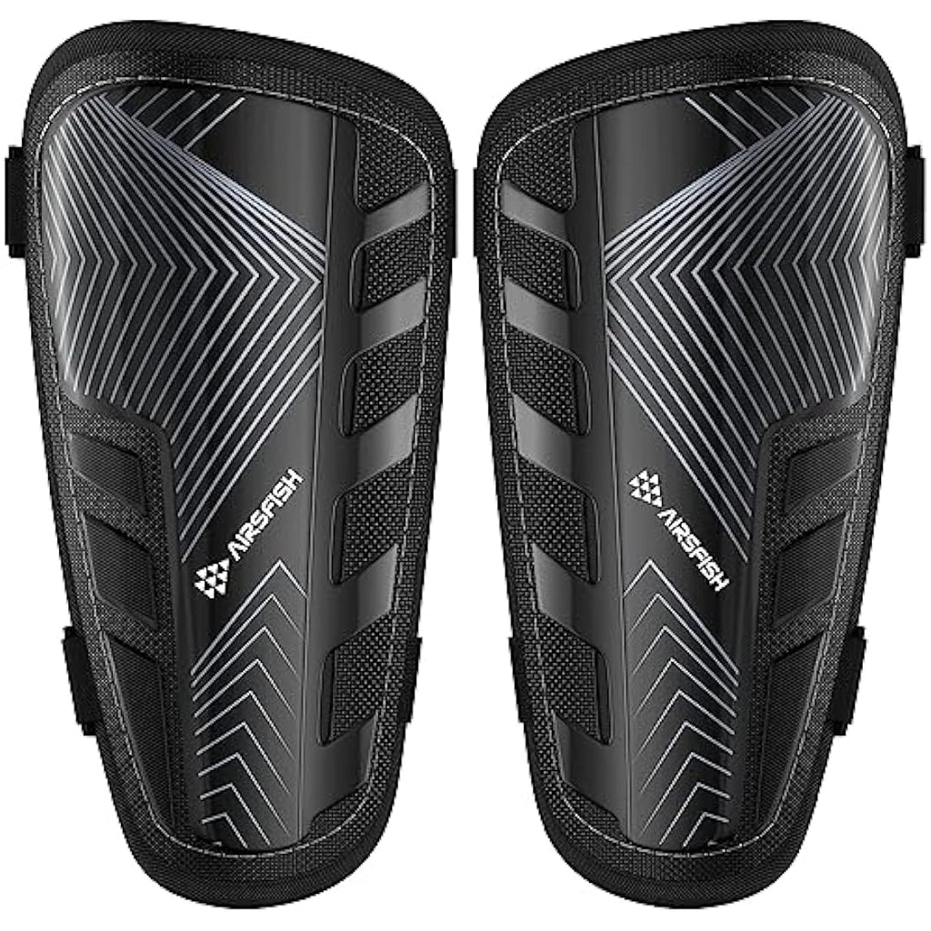 AirsFish Kids Football Shin Guards - CE Certified Soccer Shin Pads