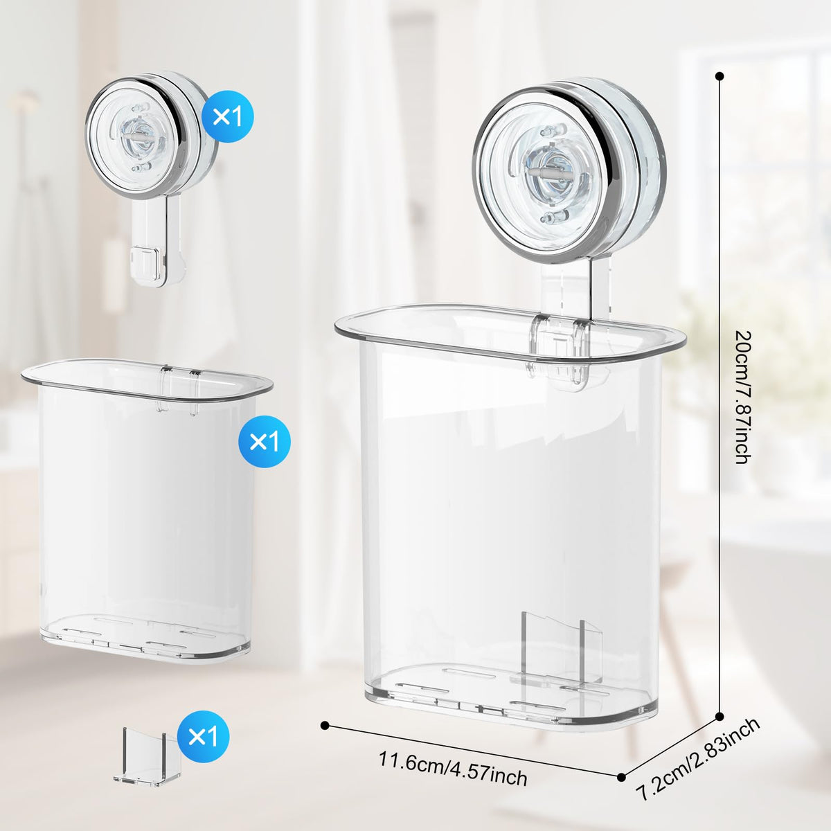 PPAVSTINE Suction Toothbrush Holder Small, Electric Toothbrush Stand - image 4