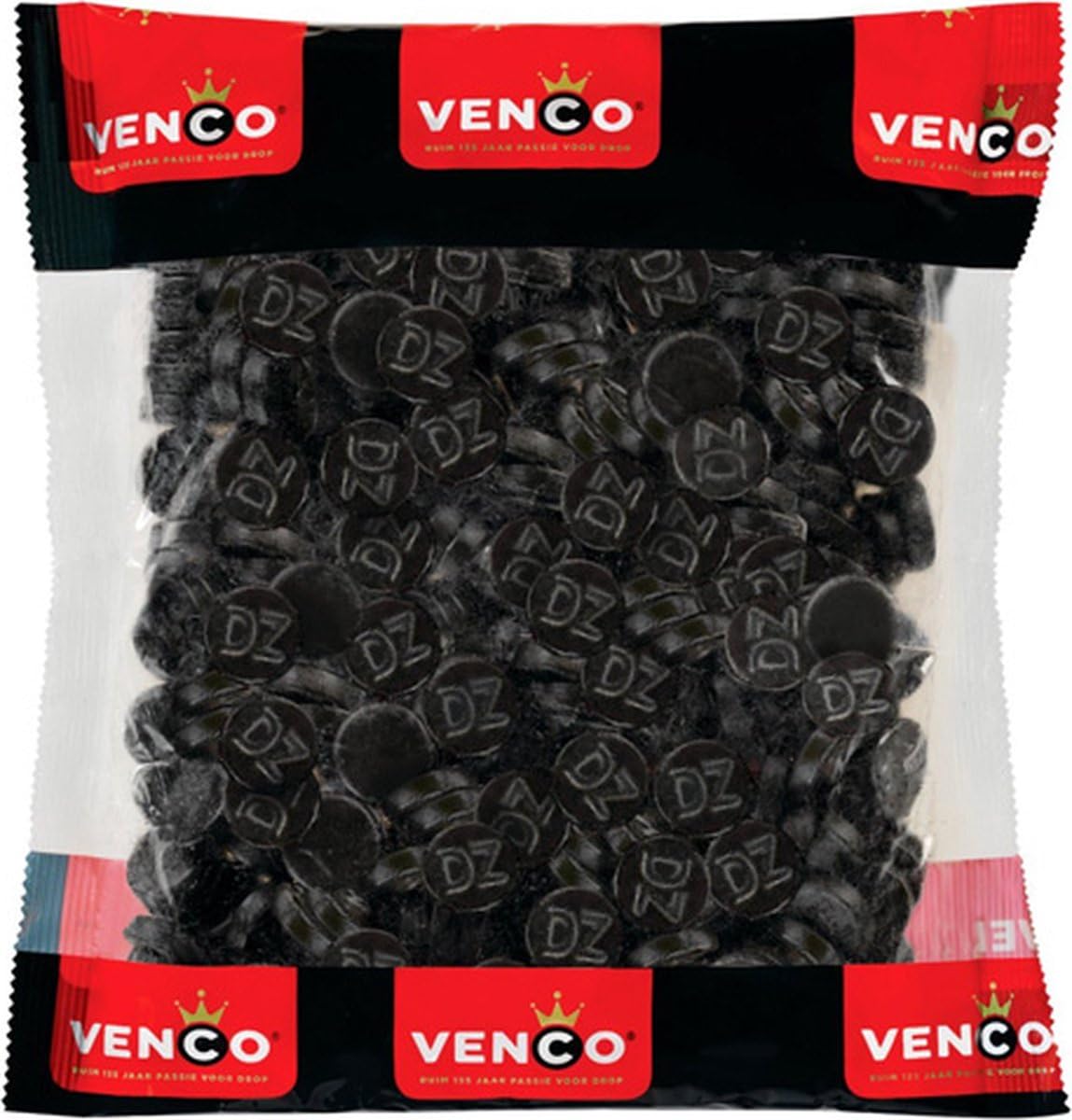 Venco Double Salt Rounds – Authentic Dutch Salty Liquorice, 1kg Pack