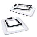 Sanyun SW601 15° Tilted Desktop Speaker Stands - Steel Metal (Pair)