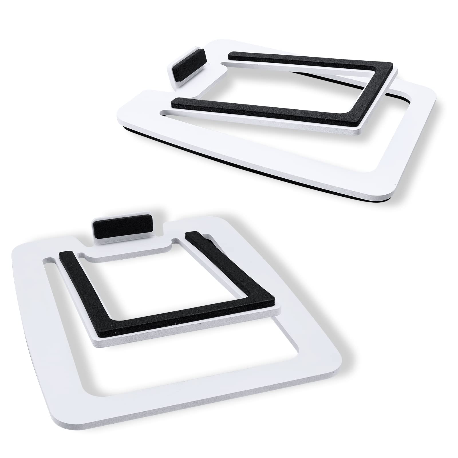 Sanyun SW601 15° Tilted Desktop Speaker Stands - Steel Metal (Pair)