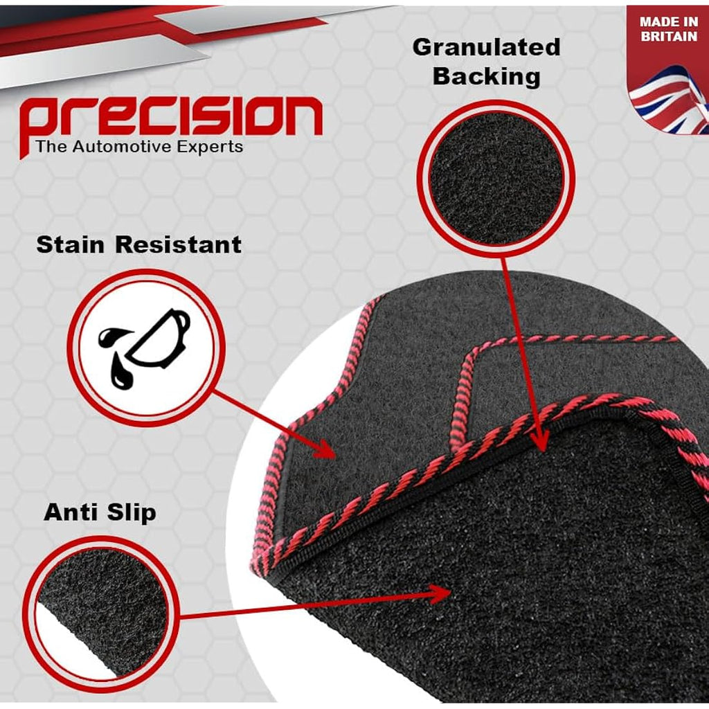 Fiat 500 Car Mats (2013-2020) –  Silver Twist Carpet Mats