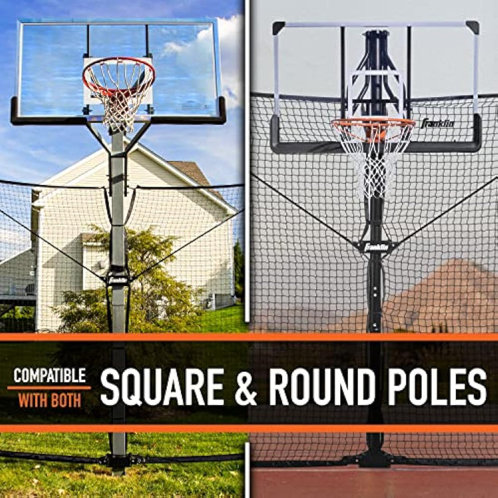 Franklin Sports Basketball Defender Net Pro – 10ft x 8ft Rebounder