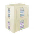 Jolof Store 2-Pack Stackable Closet Organizers – Foldable Oxford Storage Bins