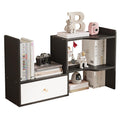 Expandable Desktop Bookshelf, Freestanding Adjustable Office Storage Rack