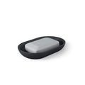 Umbra Matte Resin Soap Dish – Black Minimalist Bathroom Soap Holder