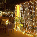 Elegear 600 LED Curtain Lights – 6m x 3m Warm White Waterproof Fairy Lights